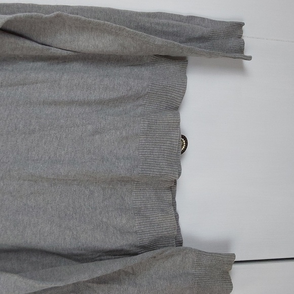 Abercrombie & Fitch Mens Soft Vneck Gray Preppy Y2k Sweater Vintage Sz.L - Picture 3 of 5